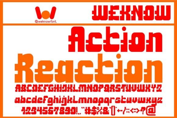 Action Reaction: A Bold Typographic Statement
