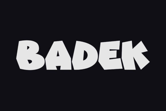 Badek: Bold Display Typeface for Crafters