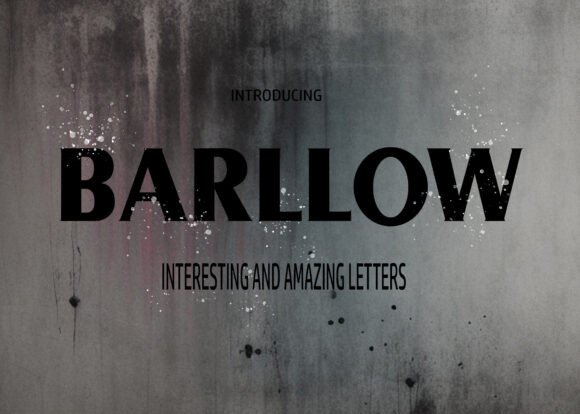 Barllow: A Bold Font for Business