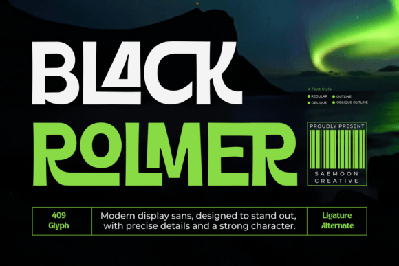 Black Rolmer Font for Creative Projects