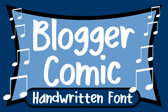 Blogger Comic: A Handwritten Font for Creative Publishing
