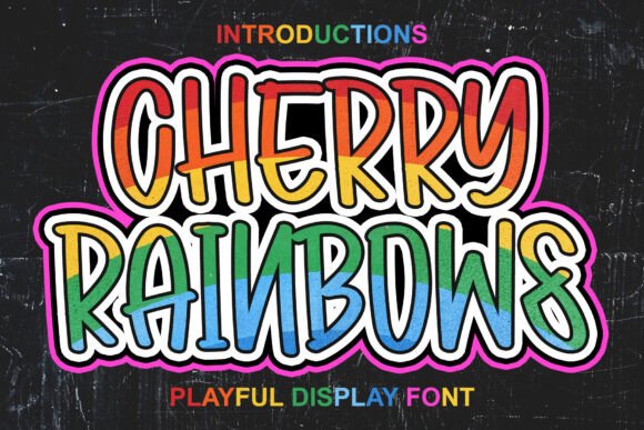 Cherry Rainbows Font for Bold Branding