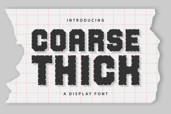 Coarse Thick Font for Bold Branding