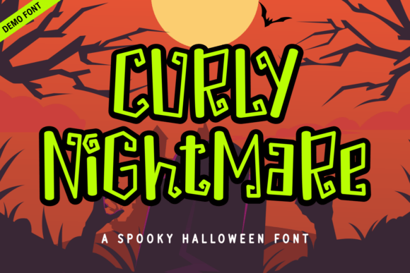 Curly Nightmare Demo Font for Halloween Campaigns