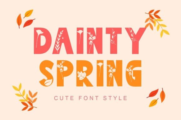Dainty Spring: A Playful Font for Creative Projects