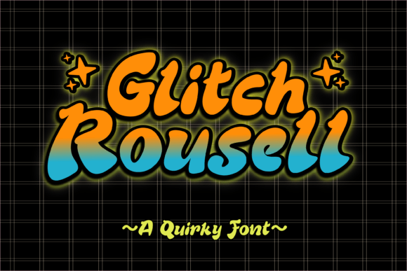 Glitch Rousell: A Futuristic Display Font