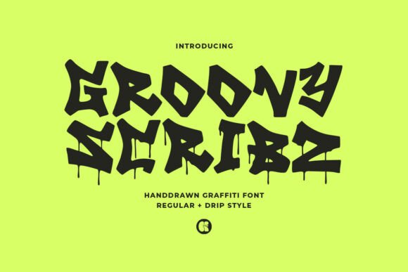 Groovy Scribz: A Bold Display Font for Urban Branding