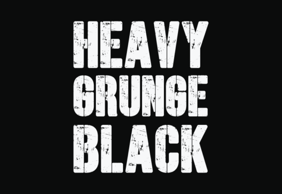 Heavy Grunge Black Font