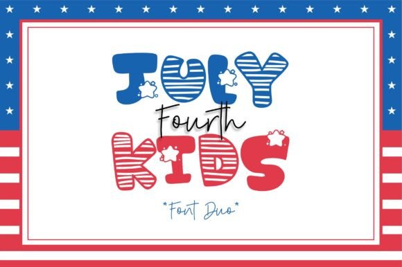 July Fourth Kids Font for Business