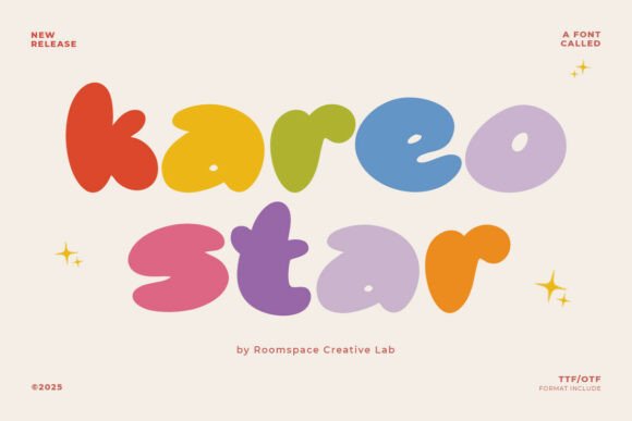 Kareo Star Font for Creative Projects