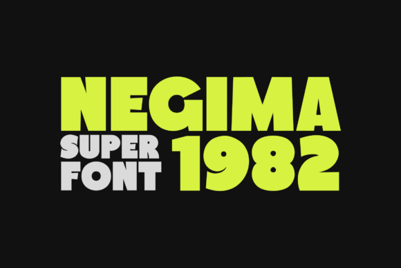 Negima 1982: A Bold Display Font
