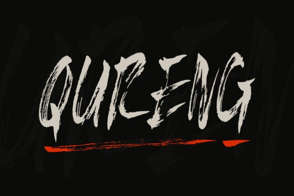 Qureng: Bold Brush Font for Creative Makers