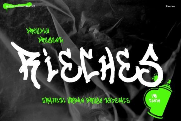 Rieches: A Bold Display Font