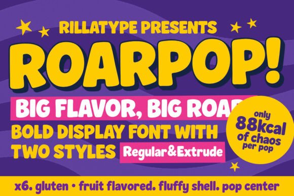 Roarpop: A Bold Display Font