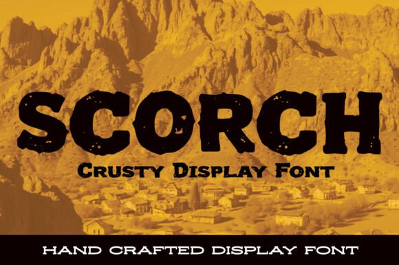 Scorch: A Bold, Hand-Drawn Display Font