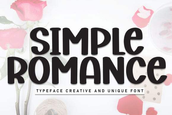 Simple Romace Font for Creative Makers