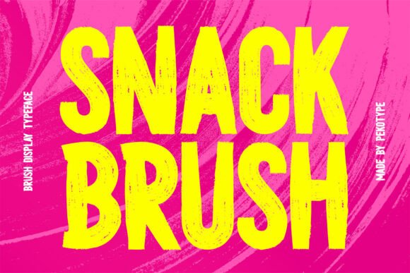 Snack Brush Font for Creative Projects