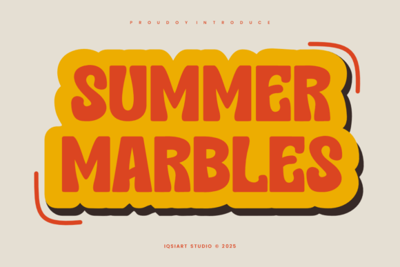 Summer Marbles: A Bold Font for Business