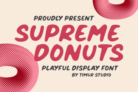 Supreme Donuts Font for Web Design